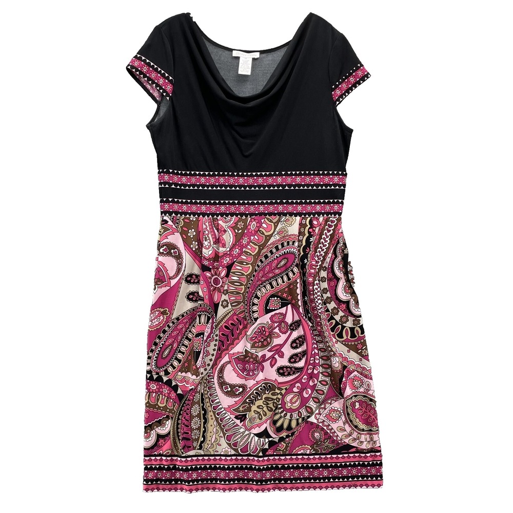 London Times Dress Womens 12 Paisley 90's Fairy Y2k Corpcore Cocktail Maximalist
